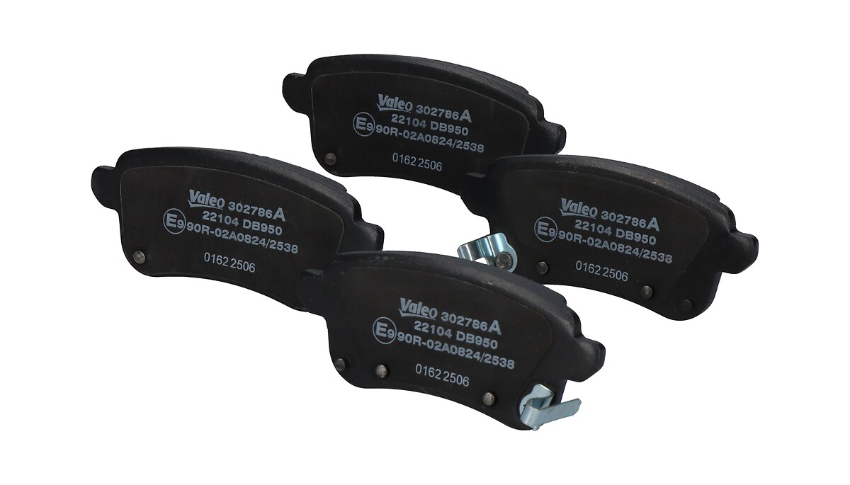 Jeu de 4 plaquettes de frein VALEO ref. 302786A